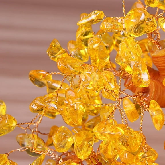 Natural Crystal Bonsai Money Tree Lucky Tree Feng Shui Money Tree Home Decor