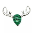 thumbnail image 1 of Natural Crystal Deer Head Pendant Chakra Quartz Stone Necklace Healing Reiki New, 1 of 6