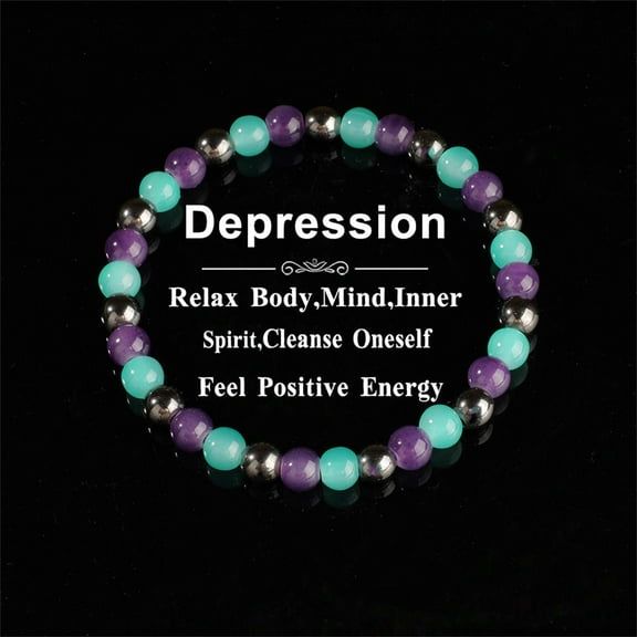 Natural Crystal Gemstone Bracelet for Women 2025 NEW Handmade Stone Bead Balance Bracelet Elastic Crystal Beads Jewelry Boho Style Adjustable Unisex Gift