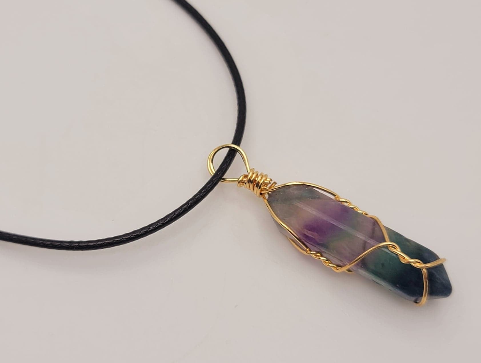 Fluorite 2024 crystal pendant