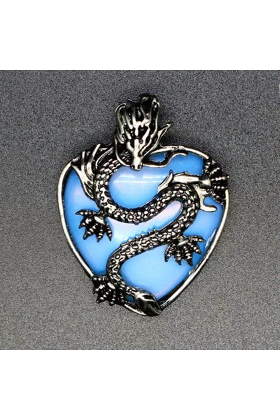 Natural Crystal Heart Dragon Claw Pendant Chakra Quartz Skull Healing Reiki Gift