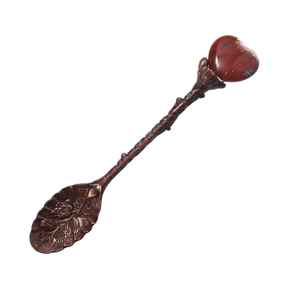 Natural Heart Spoon â Long Handle Stirring Spoon for Coffee, Tea, & Desserts â Handcrafted Ice Cream & Accessory