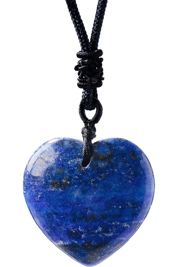 Natural Crystal Love Shape Energy Pendant Healing Protection Balance Chakra Reiki Beloved Female Mom Mother'S Day Lover Gift[o7529]