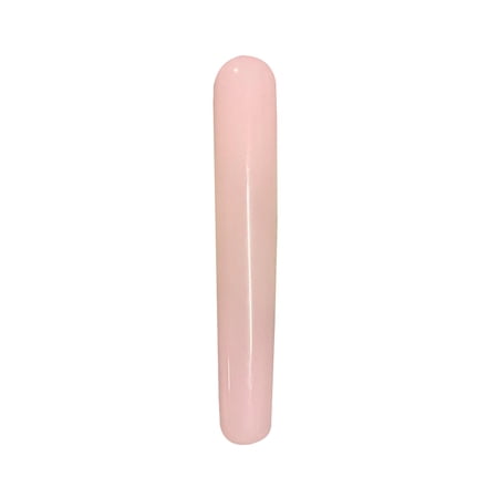 Natural Crystal Massage Wand Stone Body Face Massager Bar Stick (Pink)