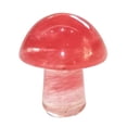 thumbnail image 1 of Natural Crystal Mushroom Shape Mini Small Semi Precious Stones Agate Rose Quartz Amethyst For Home Decor Fish Tank Flower Pot Diy Craft, 1 of 6