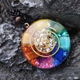 thumbnail image 1 of Natural Crystal Pendant 7 Chakra Healing Talisman Necklace for Women Men, 1 of 4