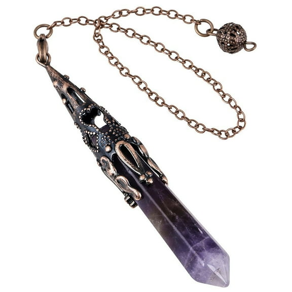 Natural Crystal Pendulum Reiki Natural Stone Healing Spiritual Pendulos Witchcraft Altar Supplies for Reiki Meditation