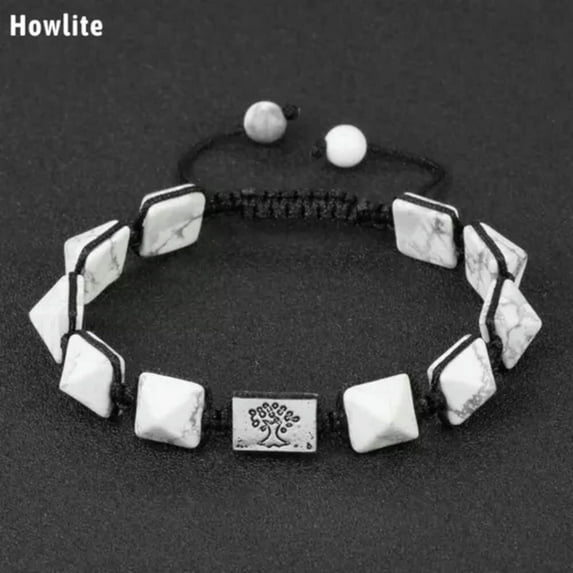 Natural Crystal Quartz 7 Chakra Stone Bracelets Braided Rope Adjustable Healing