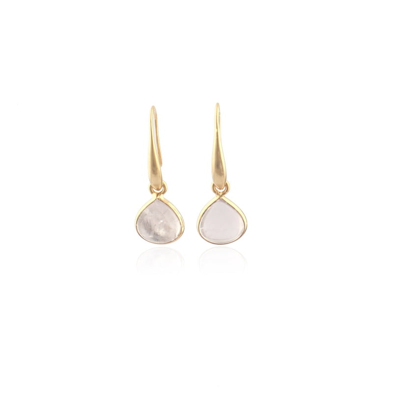 YAZILIND Women's Rhinestone Lever-Back Earrings – Gold Plated, Hypoallergenic