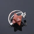 thumbnail image 1 of Natural Crystal Quartz Pendant Gemstone Merkaba Star Chakra Pendulum Spinning, 1 of 9