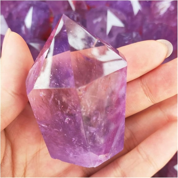 Natural Crystal Rough Amethyst Point Natural Purple Crystal Tower Quartz Wand Points