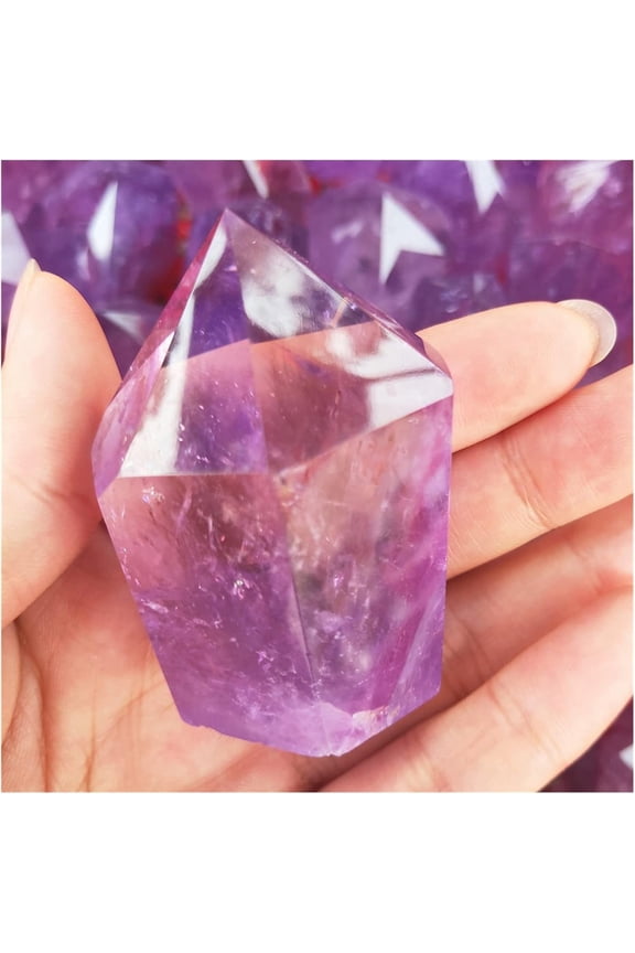 Natural Crystal Rough Amethyst Point Natural Purple Crystal Tower Quartz Wand Points