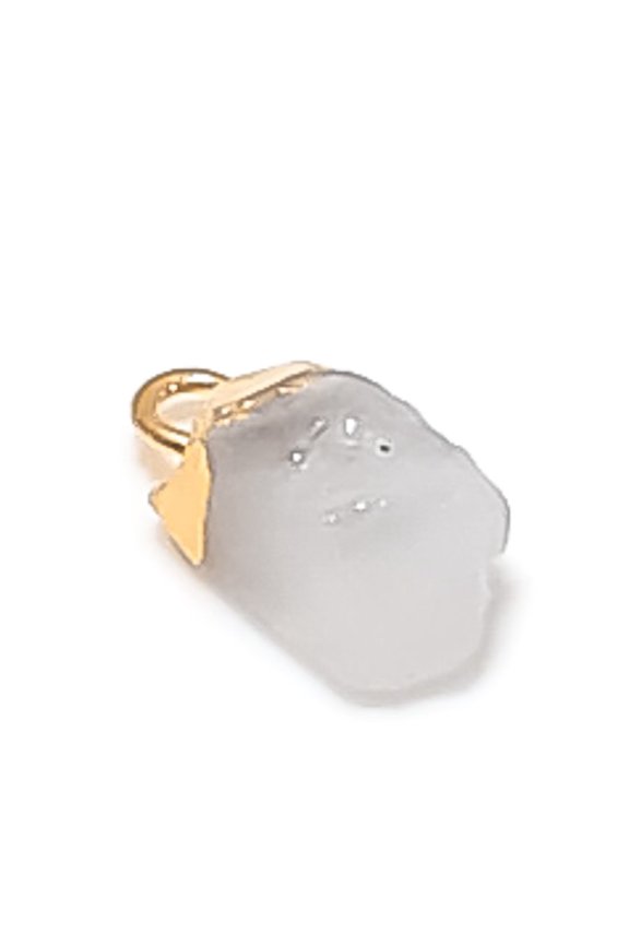 Natural Crystal Rough Gemstone 925 Sterling Silver Jewelry Pendant 0.59"