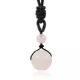 thumbnail image 1 of Natural Crystal Round Beads Balls Chakra Quartz Necklace Pendant Healing Reiki, 1 of 6