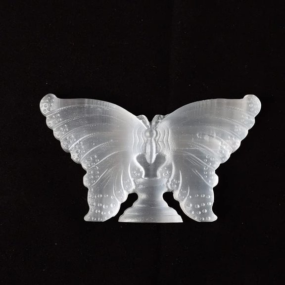Natural Crystal Selenite Butterfly Animal Specimen Crystal Crafts Lucky Items Feng Shui Collection Home Decor Gift$$Home Decor, Kitchen, & Other