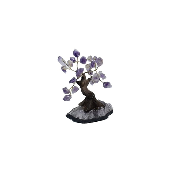Natural Crystal Tree Decor, Desk Decor with Multicolored Mixed Stones, Gemstone Tree with Crystals and Healing Stones