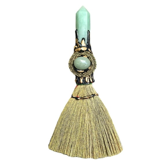 Natural Crystal Witch Broom Healing Crystal Point Witch Altar Supplies Witchcraft Supplies Witchcraft