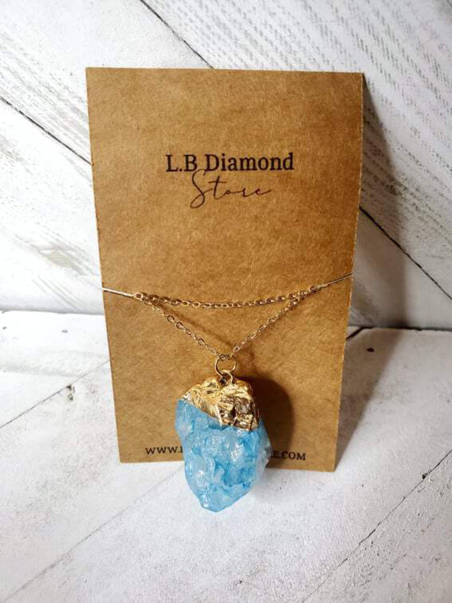 Healing stone store pendant necklace