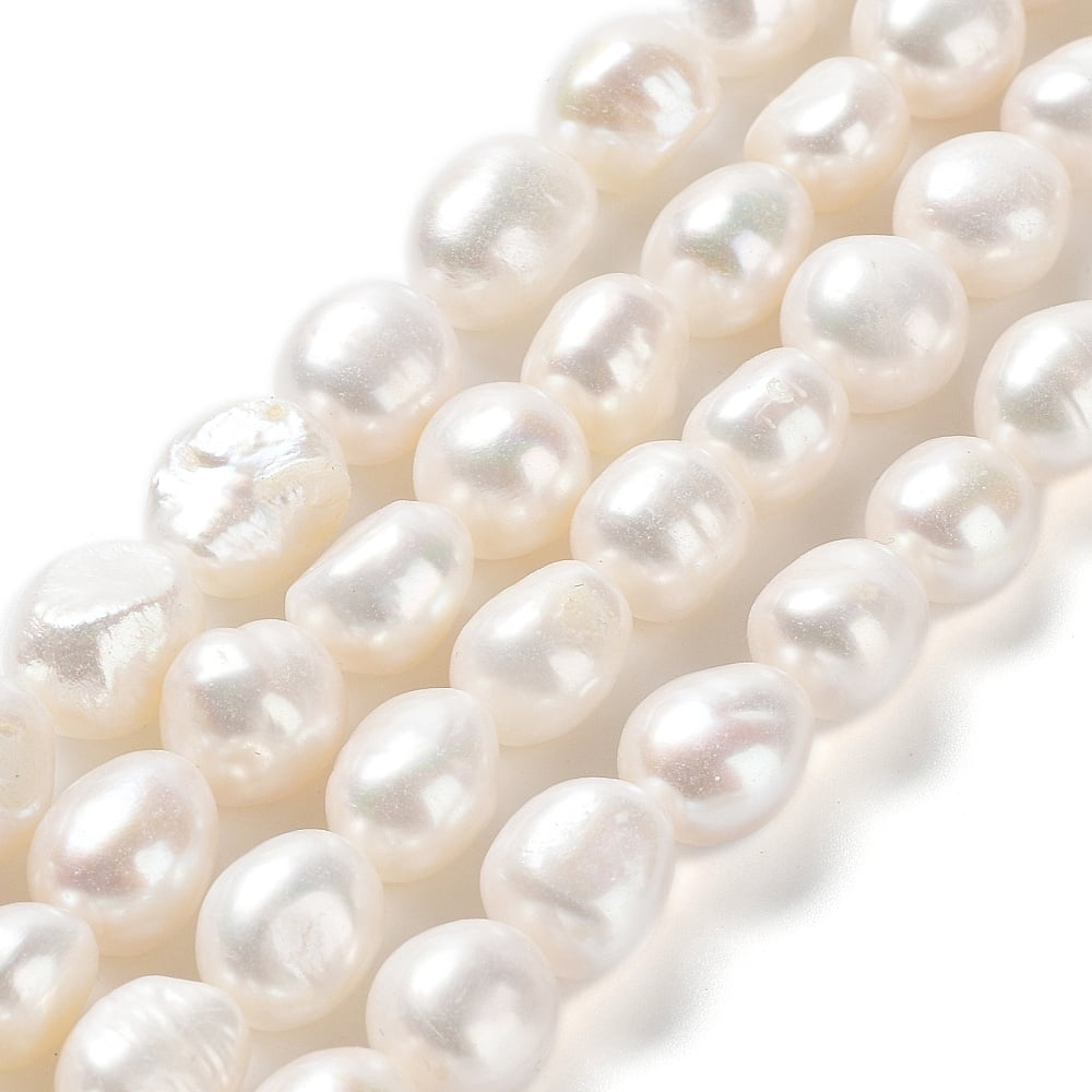 Natural Cultured Freshwater Pearl Beads Strands Two Side Polished Grade 3A Seashell Color 10~11.5x10~11x8~9mm Hole: 0.6mm about 32pcs/strand 14.17''(36cm)