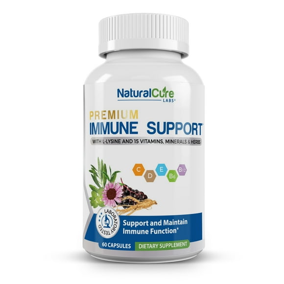16-in-1 Immune Support 60 Vegan Capsules by Natural Cure Labs