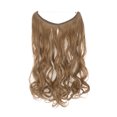 thumbnail image 1 of Natural Curly/Wavy Wire Headband Hidden Hair Extension NO Clip Ins Transparent Wire Hair Extensions, 1 of 6