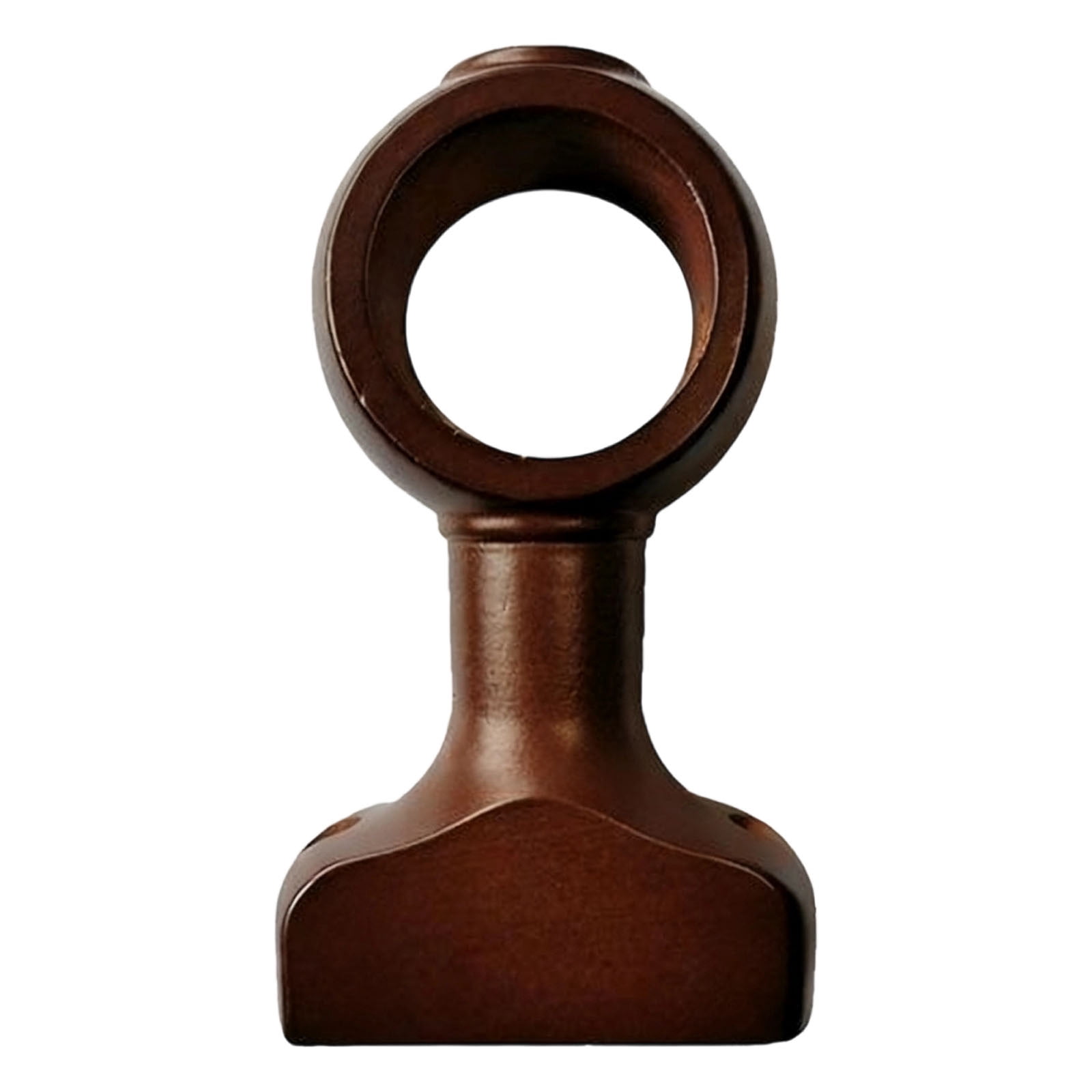 Natural Curtain Rod Brackets Sturdy Wooden Holders For 14 Inch Poles