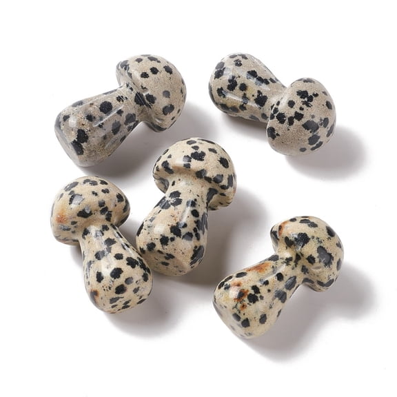 Natural Dalmatian Jasper GuaSha Stone Gua Sha Scraping Massage Tool for SPA Relaxing Meditation Massage Mushroom Shaped