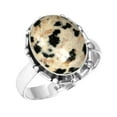 thumbnail image 1 of Natural Dalmatian Women Jewelry 925 Sterling Silver Ring, 1 of 6