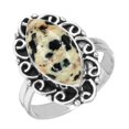 thumbnail image 1 of Natural Dalmatian Women Jewelry 925 Sterling Silver Ring, 1 of 6