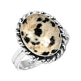 thumbnail image 1 of Natural Dalmatian Women Jewelry 925 Sterling Silver Ring, 1 of 6