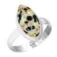thumbnail image 1 of Natural Dalmatian Women Jewelry 925 Sterling Silver Ring, 1 of 6
