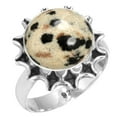 thumbnail image 1 of Natural Dalmatian Women Jewelry 925 Sterling Silver Ring, 1 of 6