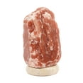 thumbnail image 1 of Natural Dark Red Salt Lamp (3-5 lb) (1.5-2.25 KG) (6-7") w/ Tavera Base, 1 of 3