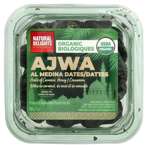 Natural Delights Ajwa Al Medina Dates, 7 oz (198 g)