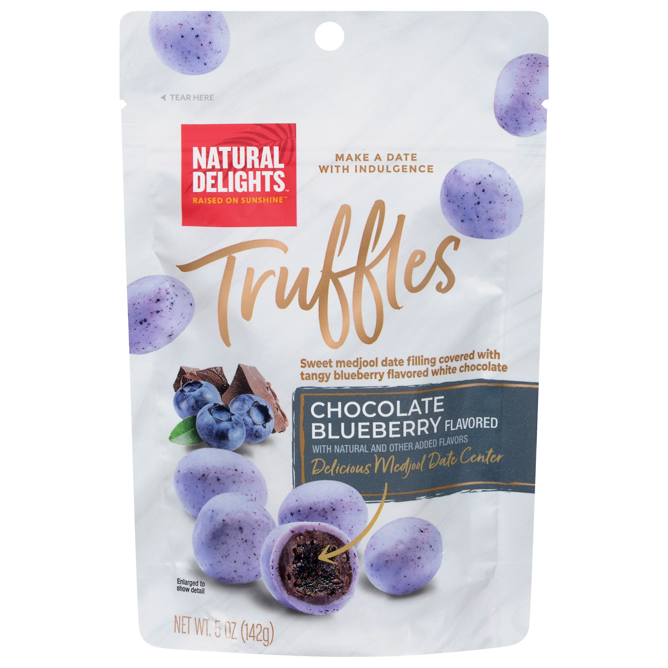 Natural Delights Chocolate Blueberry Truffles, 5oz