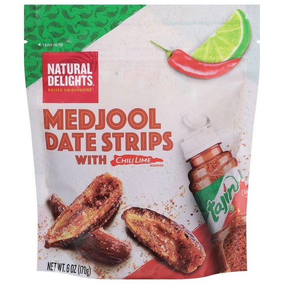 Natural Delights Medjool Date Strips with Tajin 6oz.