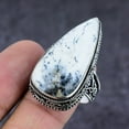 thumbnail image 1 of Natural Dendrite Opal Gemstone Handmade 925 Sterling Silver Gift Ring S.10, 1 of 2