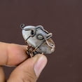 thumbnail image 1 of Natural Dendrite Opal Gemstone Handmade Copper Wire Wrap Ring Size 6, 1 of 4