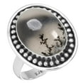 thumbnail image 1 of Natural Dendrite Opal Ring 925 Sterling Silver Handmade Jewelry, 1 of 6