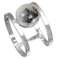 thumbnail image 1 of Natural Dendrite Opal Women Jewelry 925 Sterling Silver Ring, 1 of 6