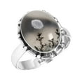 thumbnail image 1 of Natural Dendrite Opal Women Jewelry 925 Sterling Silver Ring, 1 of 6