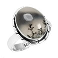 thumbnail image 1 of Natural Dendrite Opal Women Jewelry 925 Sterling Silver Ring, 1 of 6