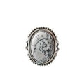thumbnail image 1 of Natural Dendritic Opal Ring, Dendrite Opal Ring, October Birthstone, Bohemian Band, 925 Sterling Silver, Womens Ring, Christmas, Thanksgiving, Handmade, Statement Jewelry, Natural Gemstone Ring, 1 of 6