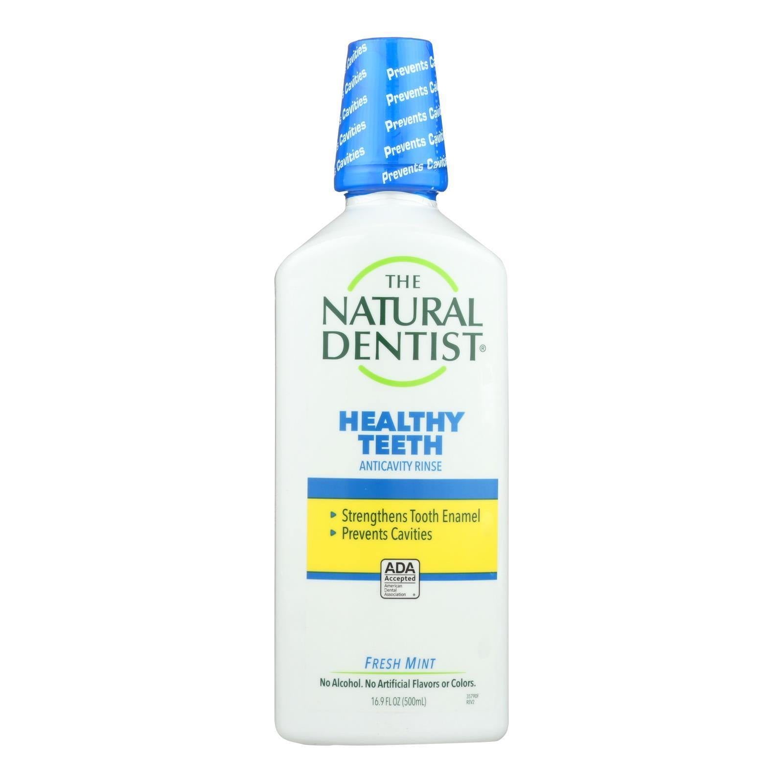 Natural Dentist Healthy Teeth and Gums Anticavity Fluoride Rinse Fresh Mint 16.9 oz