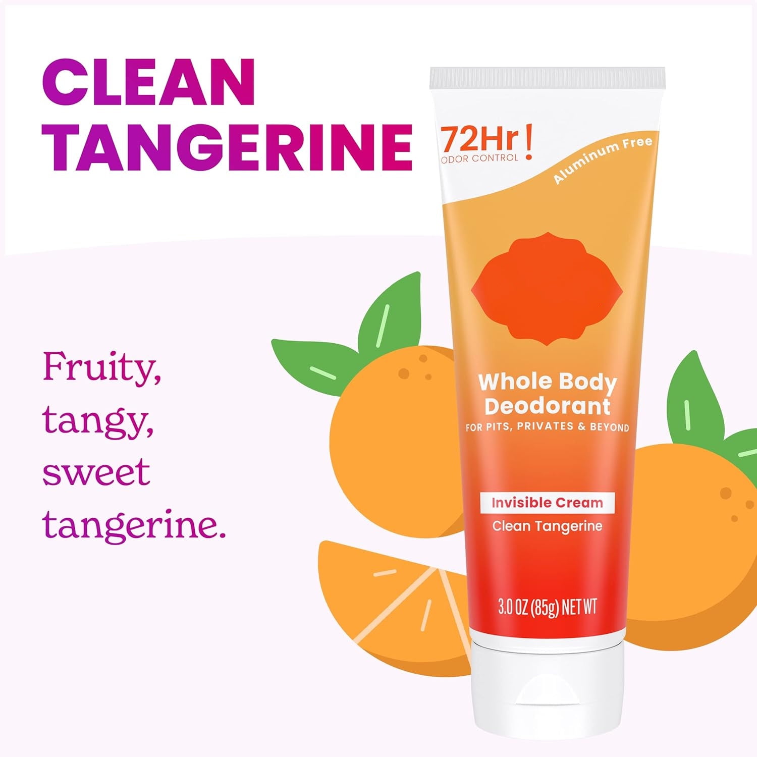 Natural Deodorant Underarms and Private Parts AluminumFree, Baking