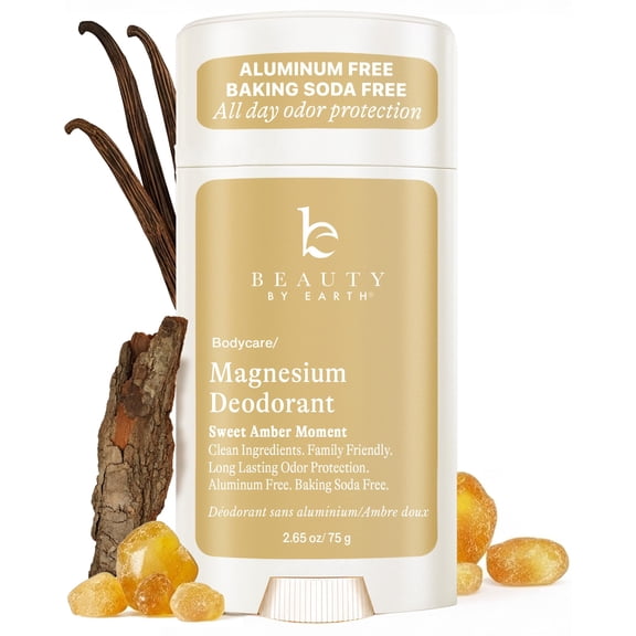 Natural Deodorant for Women - Aluminum & Baking Soda Free, USA Made for Long-Lasting Odor Protection, Made with 55% Organic Ingredients, Kid & Sensitive Skin Safe Magnesium Deodorant