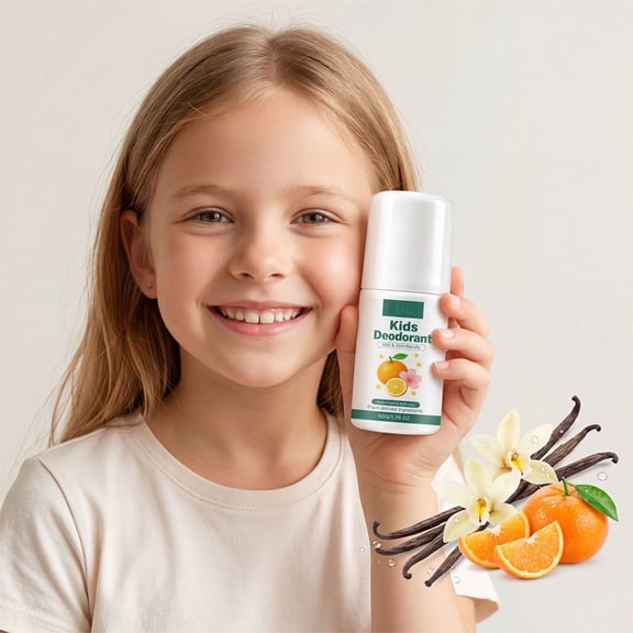 Natural Deodorant for Kids & Teens, Kids Whole Body Deodorant, Safe for Girls & Boys w/Sensitive Skin of All Ages(1PC)