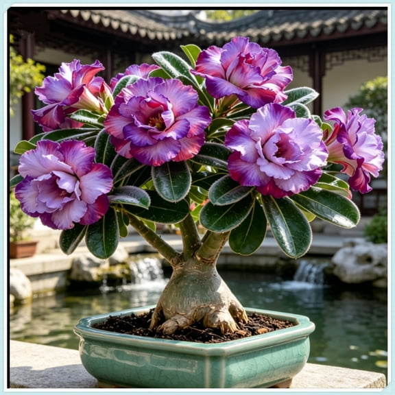 Natural Desert Rose — Non-GMO — Easy to cultivate— For Home Landscape Decoration(Non-Artificial)-10 color options