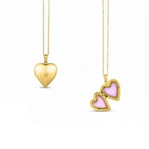 14K Gold Filled Yellow Small Plain Heart Locket 2/3 Inch X 2/3 Inch ...