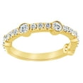 thumbnail image 1 of AFFY Natural Diamond Anniversary Wedding Band Ring In 14K Solid Yellow Gold (0.75 Ct), Size-4, 1 of 1